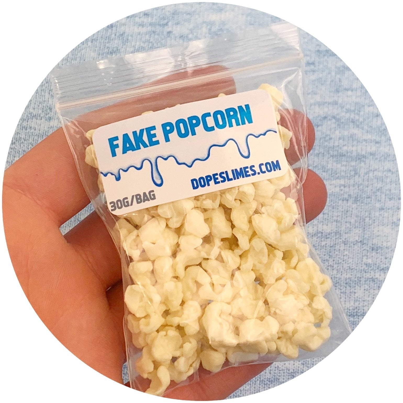 White Mini Popcorns