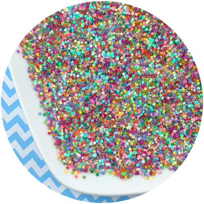Multi Colored Solid Stars - Fimo Slices - Dope Slimes LLC - Dope Slimes LLC