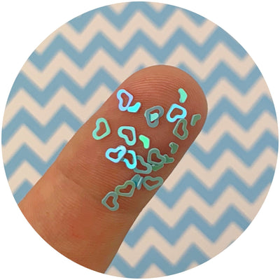 Blue Hearts - Fimo Slices - Dope Slimes LLC - Dope Slimes LLC