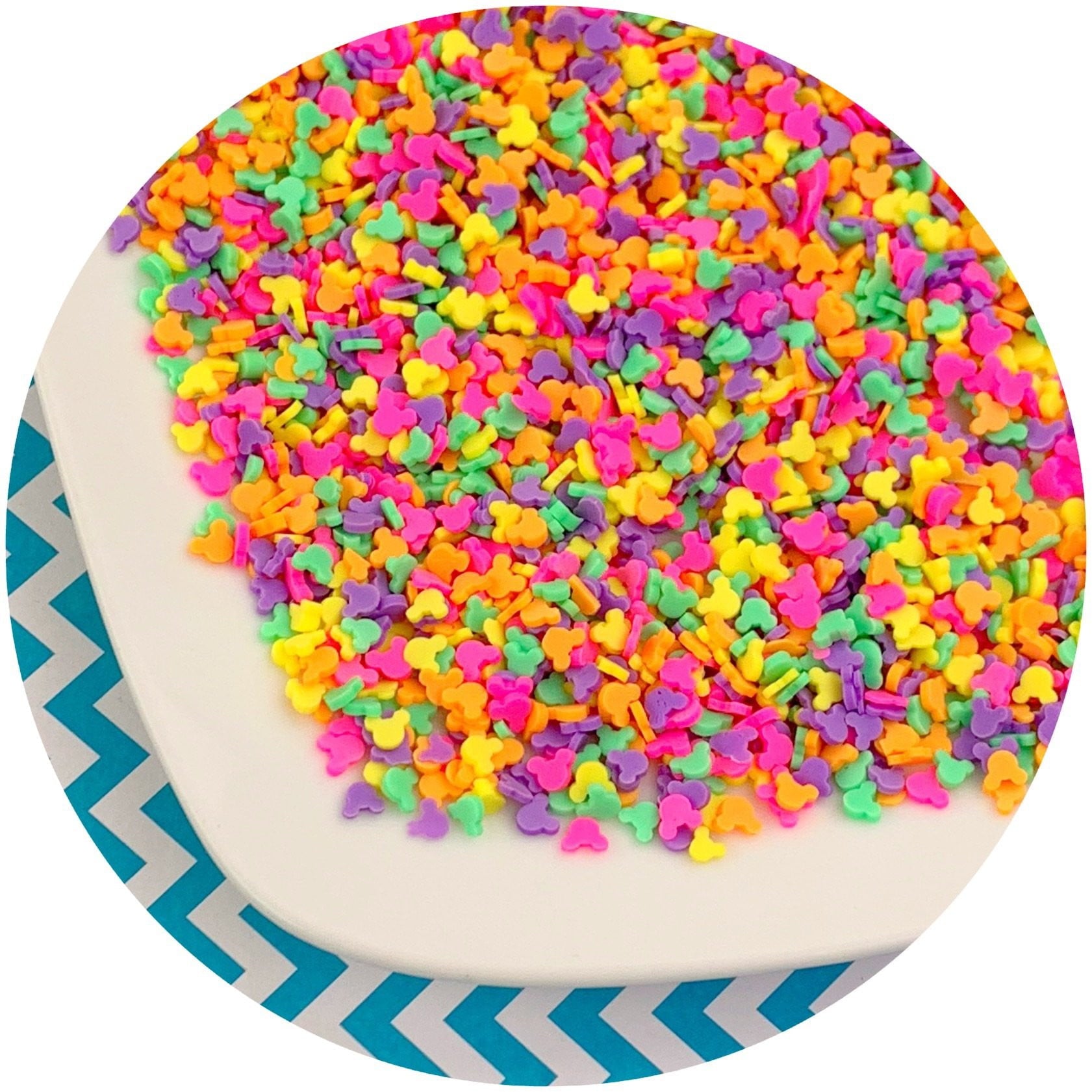 Mickey Mouse Sprinkles - Fimo Slices - Dope Slimes LLC - Dope Slimes LLC