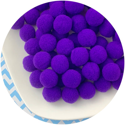 Single Colored Pom Poms - Fimo Slices - Dope Slimes LLC - Dope Slimes LLC