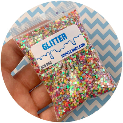Multi Colored Solid Stars - Fimo Slices - Dope Slimes LLC - Dope Slimes LLC