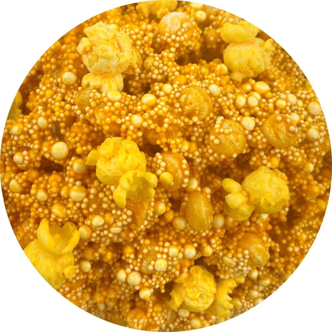 Caramel Corn Crunch Floam Slime - Shop Slime - Dope Slimes