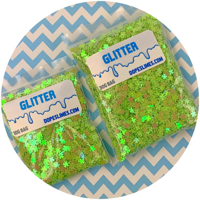 Holographic Clovers - Fimo Slices - Dope Slimes LLC - Dope Slimes LLC