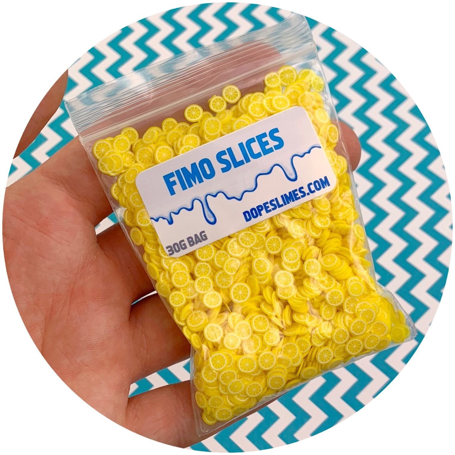 Lemon Fimo Slices - Fimo Slices - Dope Slimes LLC - Dope Slimes LLC