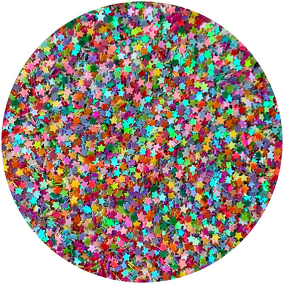 Multi Colored Solid Stars - Fimo Slices - Dope Slimes LLC - Dope Slimes LLC