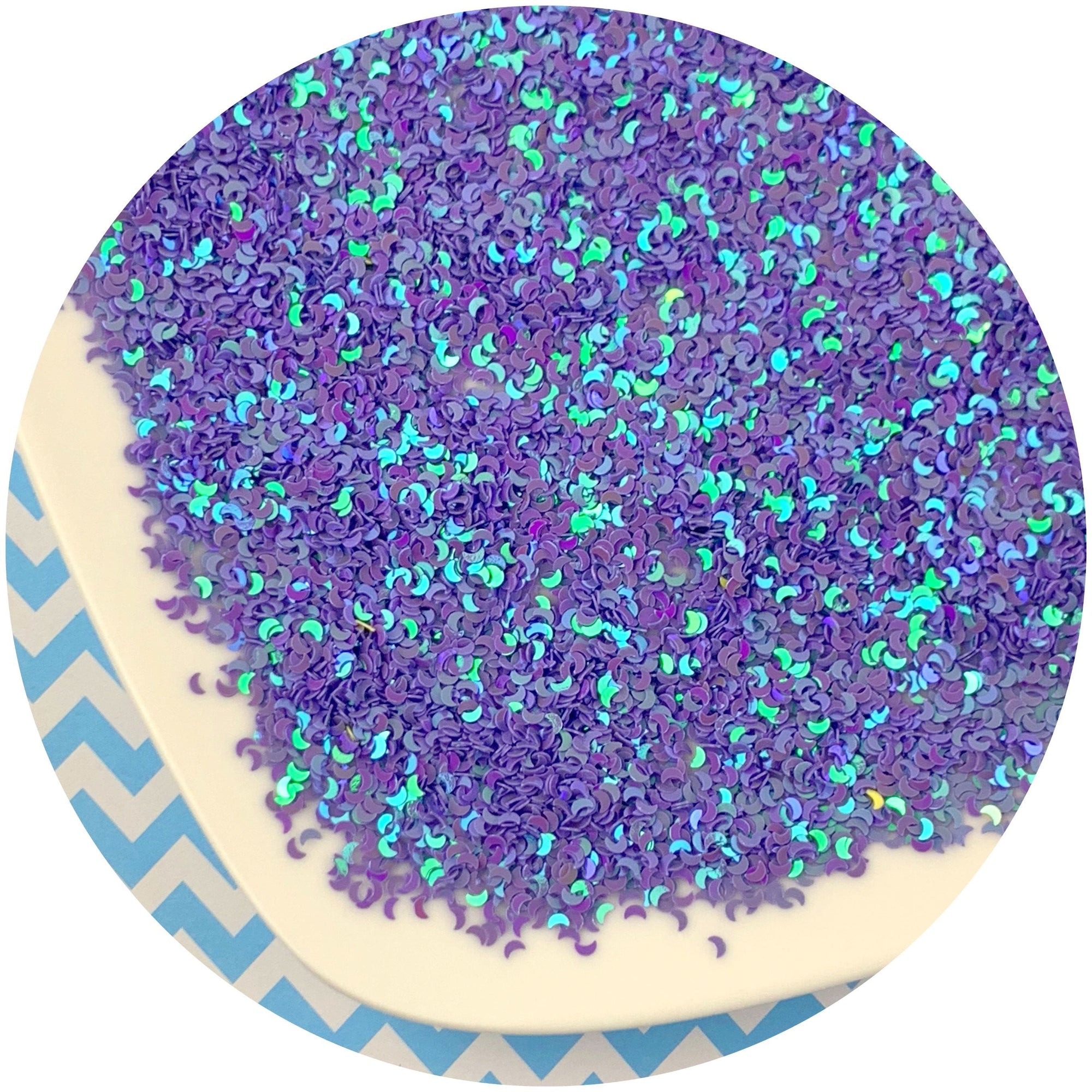 Holographic Moons - Fimo Slices - Dope Slimes LLC - Dope Slimes LLC