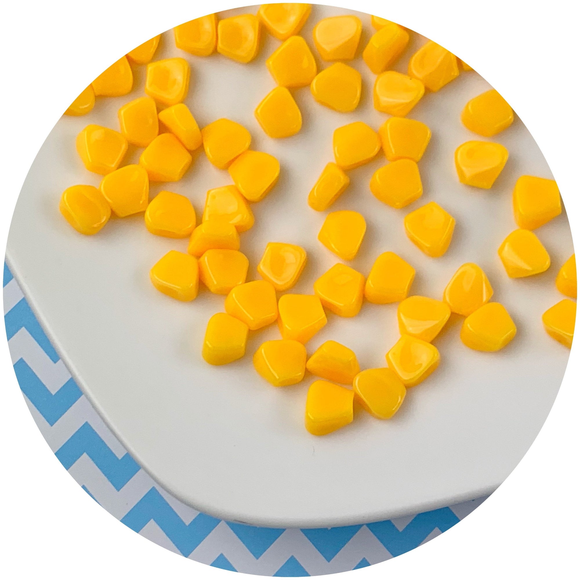 Corn Pieces - Fimo Slices - Dope Slimes LLC - Dope Slimes LLC