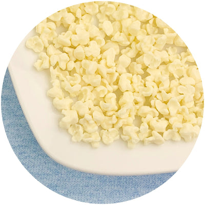 White Mini Popcorns - Fimo Slices - Dope Slimes LLC - Dope Slimes LLC
