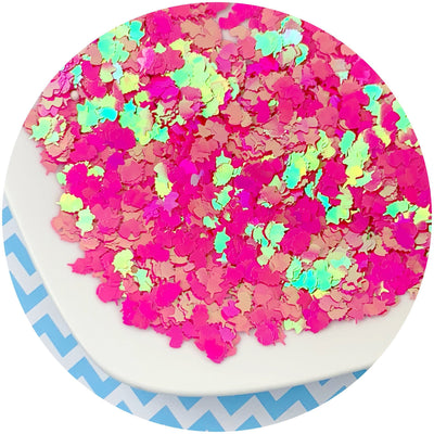 Pink Holographic Unicorns - Shop Slime Supplies - Dope Slimes