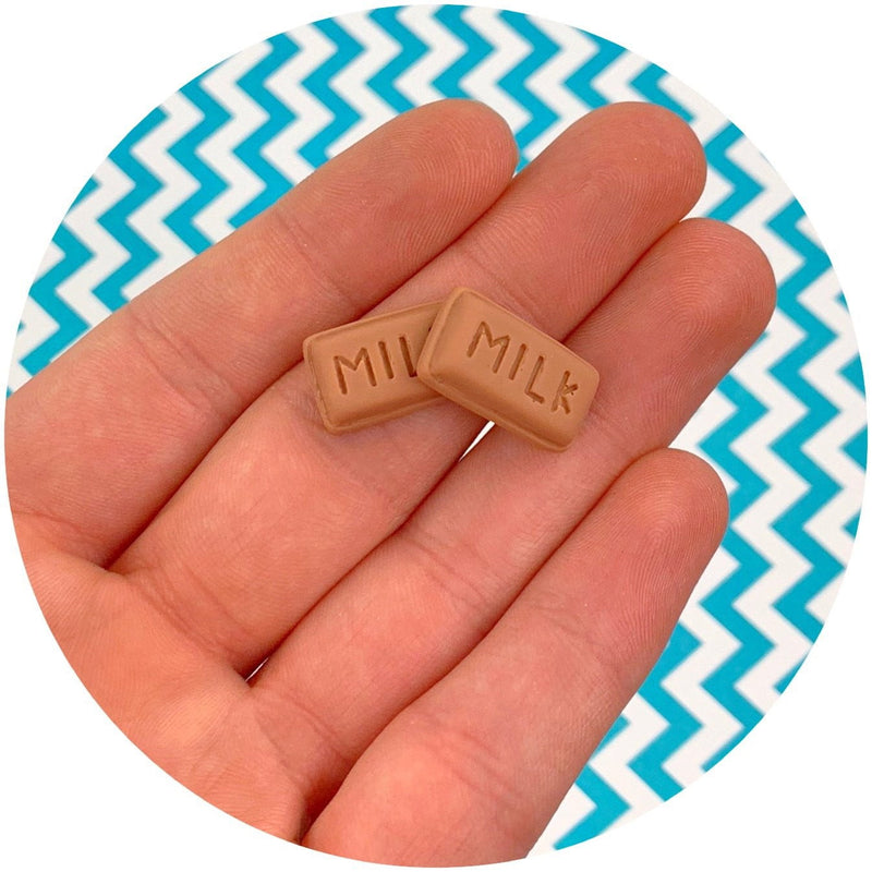 Milk Chocolate Charm - Fimo Slices - Dope Slimes LLC - Dope Slimes LLC