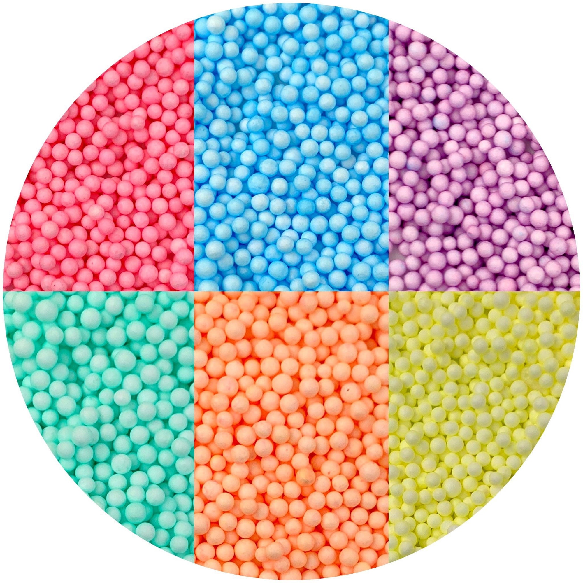 Large Pastel Foam Beads - Buy Slime Supplies - DopeSlimes
