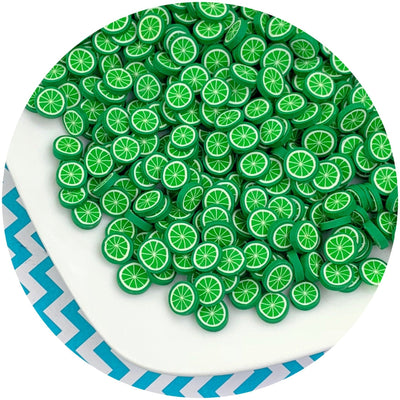 Jumbo Lime Fimo Slices - Fimo Slices - Dope Slimes LLC - Dope Slimes LLC