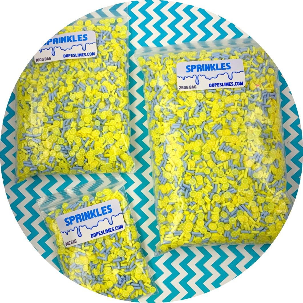 Blue Hawaiian Sprinkle Mix - Fimo Slices - Dope Slimes LLC - Dope Slimes LLC