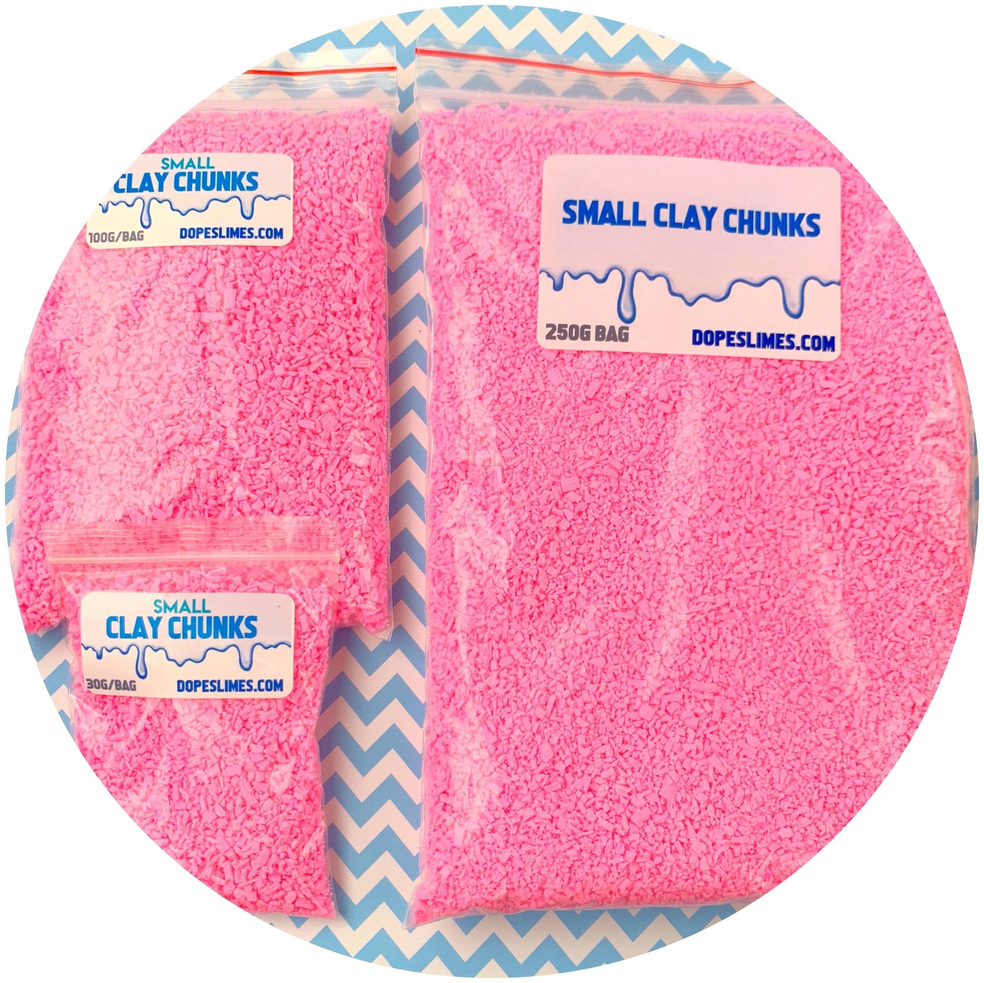 Pink Chunk Sprinkles - Fimo Slices - Dope Slimes LLC - Dope Slimes LLC