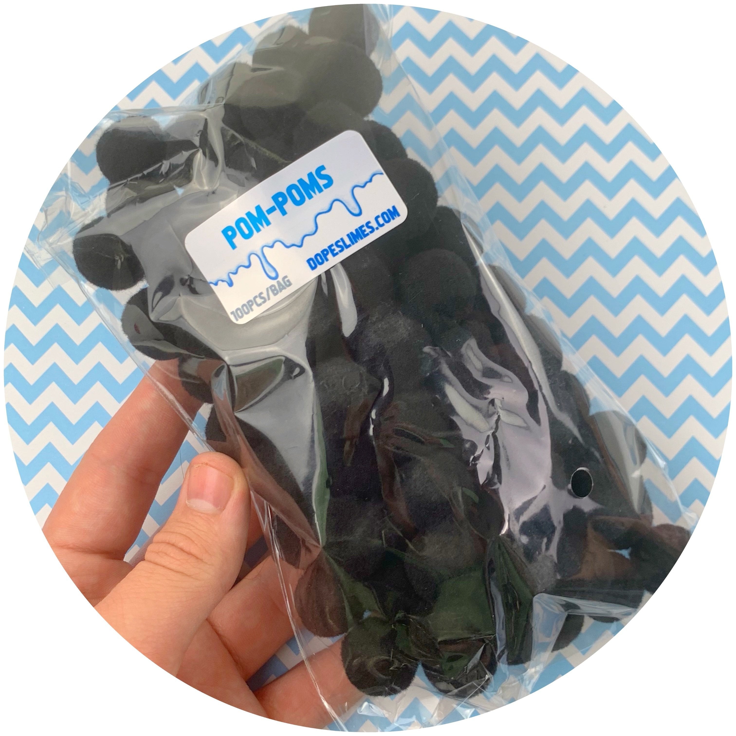 Single Colored Pom Poms - Fimo Slices - Dope Slimes LLC - Dope Slimes LLC