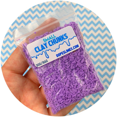 Purple Chunk Sprinkles - Fimo Slices - Dope Slimes LLC - Dope Slimes LLC