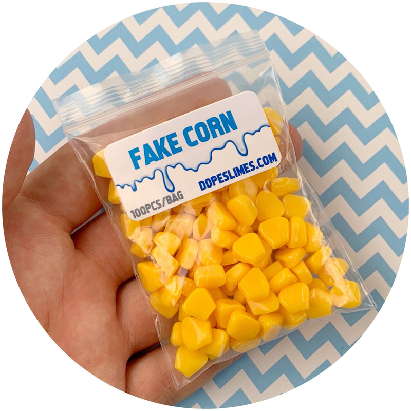Corn Pieces - Fimo Slices - Dope Slimes LLC - Dope Slimes LLC