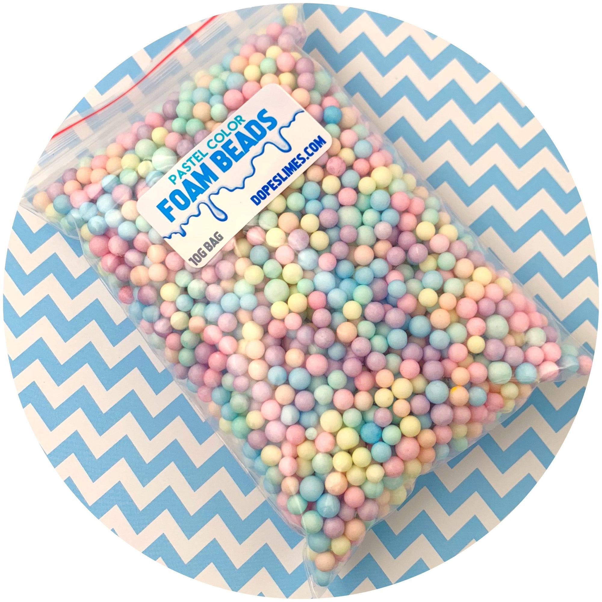 Large Pastel Foam Beads - Buy Slime Supplies - DopeSlimes