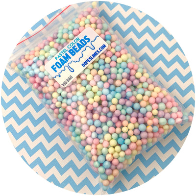 Large Pastel Foam Beads - Buy Slime Supplies - DopeSlimes