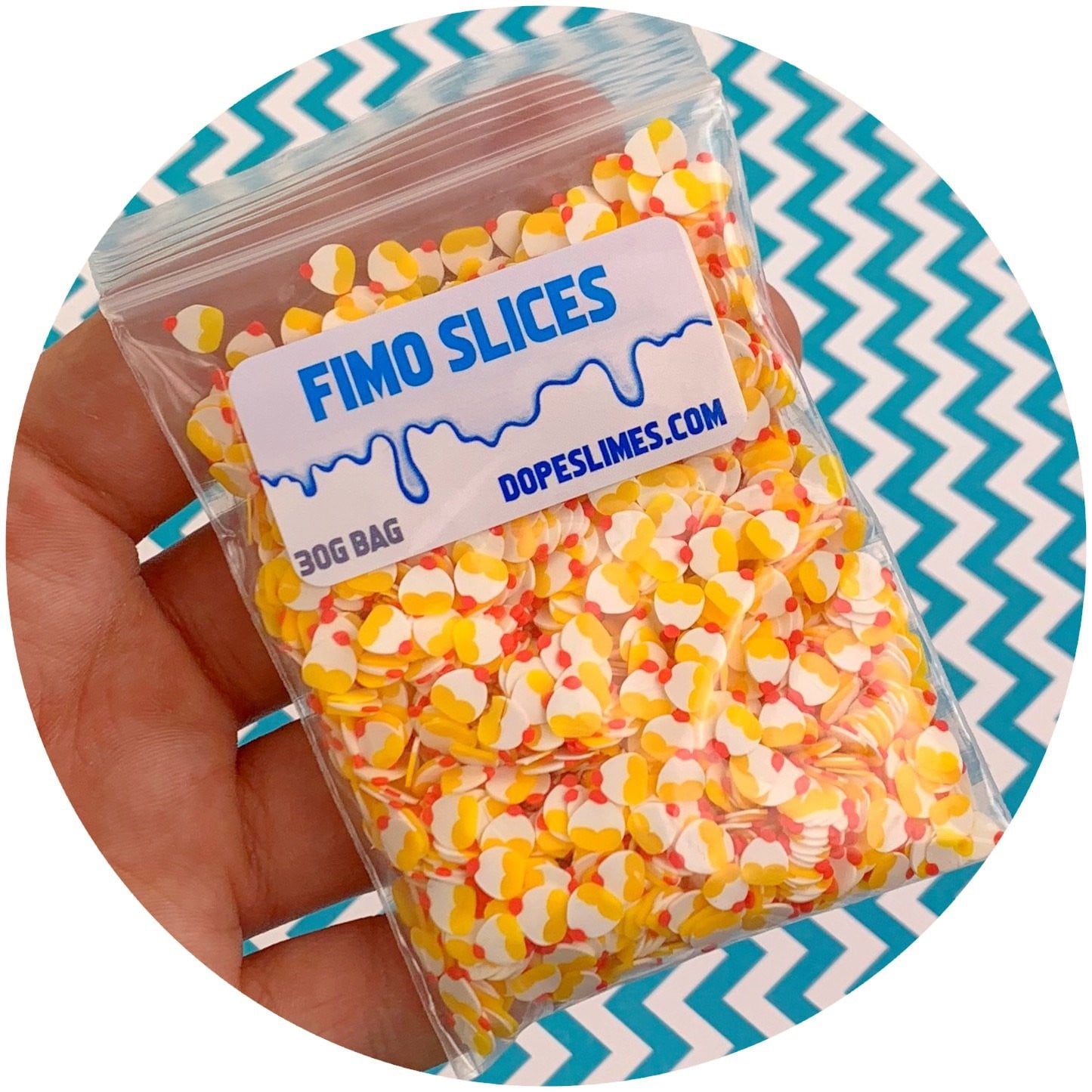 Strawberry Shortcake Fimo Slices - Fimo Slices - Dope Slimes LLC - Dope Slimes LLC