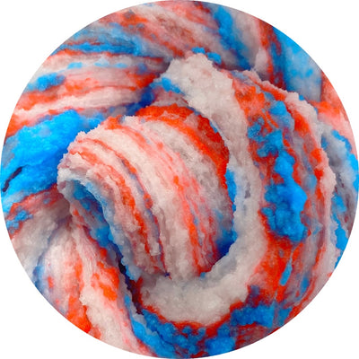 Galactic Bomb Pop Snow Fizz Slime - Shop Slime - Dope Slimes