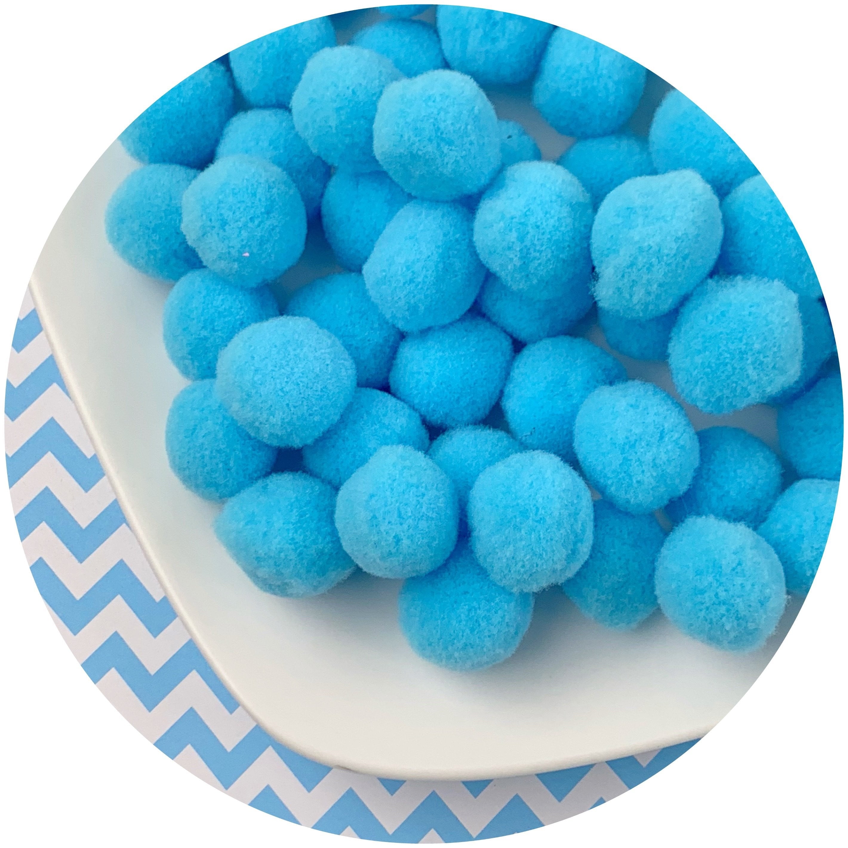 Single Colored Pom Poms - Fimo Slices - Dope Slimes LLC - Dope Slimes LLC