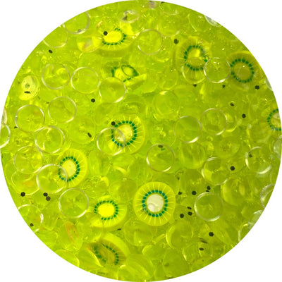 Kiwi-Starfruit Refresher Fishbowl Slime - Shop Slime - Dope Slimes