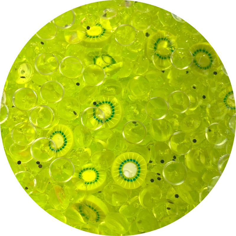 Kiwi-Starfruit Refresher Fishbowl Slime - Shop Slime - Dope Slimes