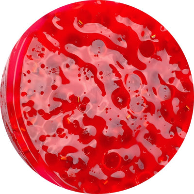 Pomegranate Seed Freeze Clear Bingsu Slime - Shop Slime - Dope Slimes