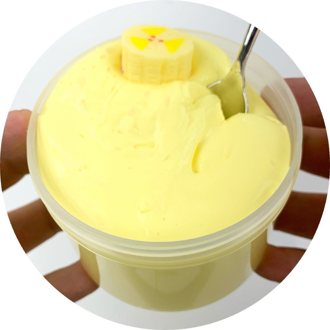 Banana Puddin' Thick and Glossy Slime - Shop Slime - Dope Slimes