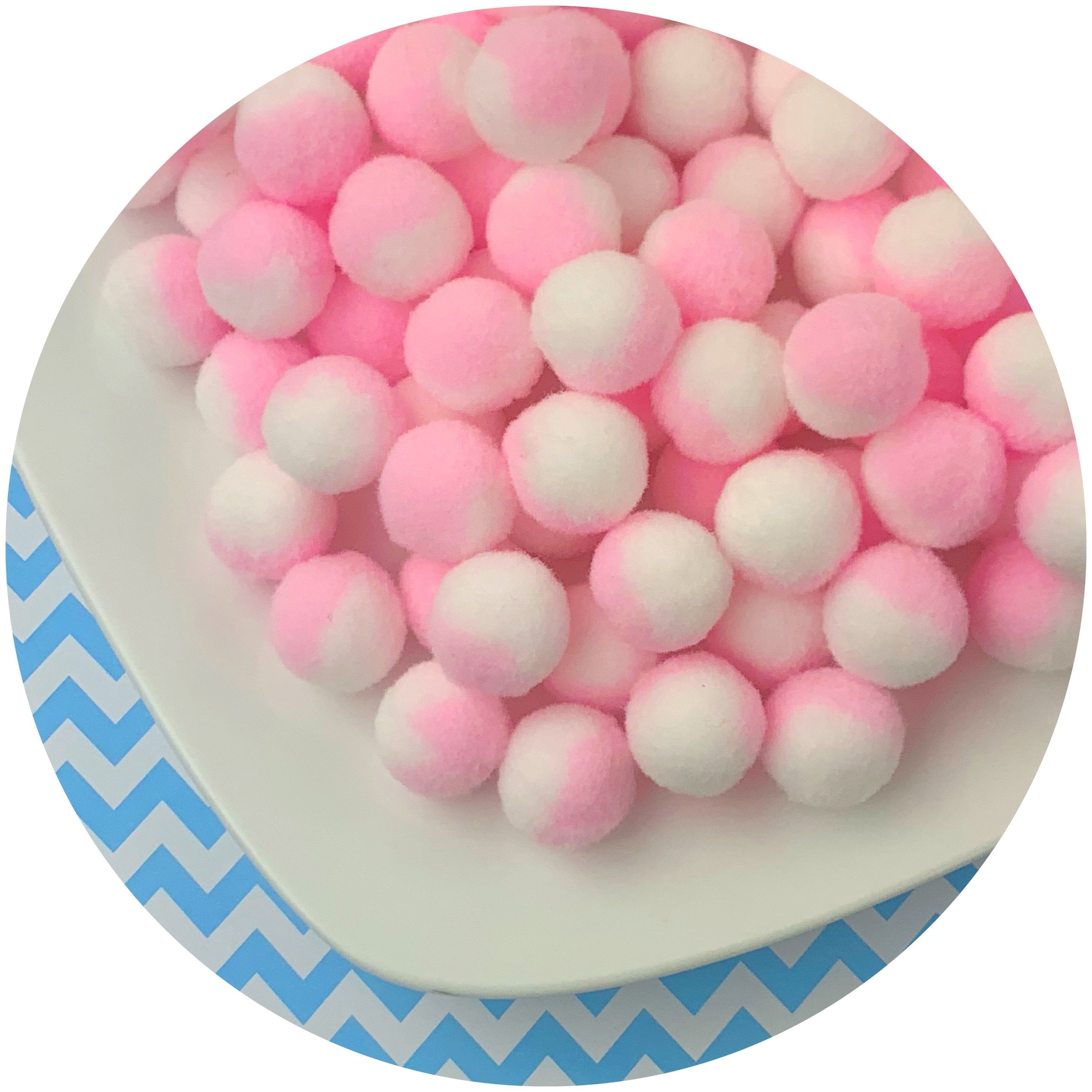 Duo Colored Pom Poms - Fimo Slices - Dope Slimes LLC - Dope Slimes LLC