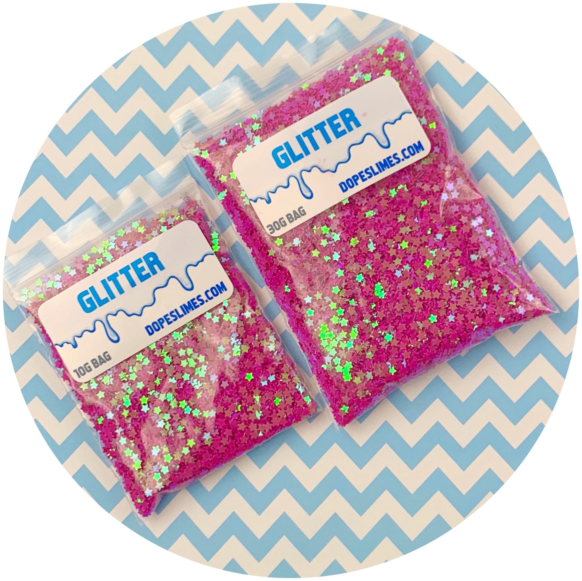 Purple Holographic Stars - Fimo Slices - Dope Slimes LLC - Dope Slimes LLC