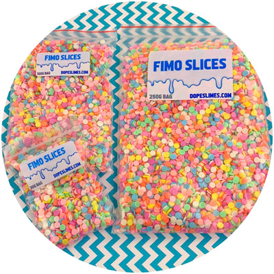 Circle Sprinkles - Fimo Slices - Dope Slimes LLC - Dope Slimes LLC
