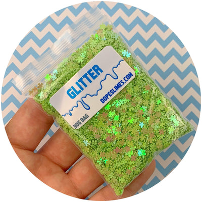 Holographic Clovers - Fimo Slices - Dope Slimes LLC - Dope Slimes LLC