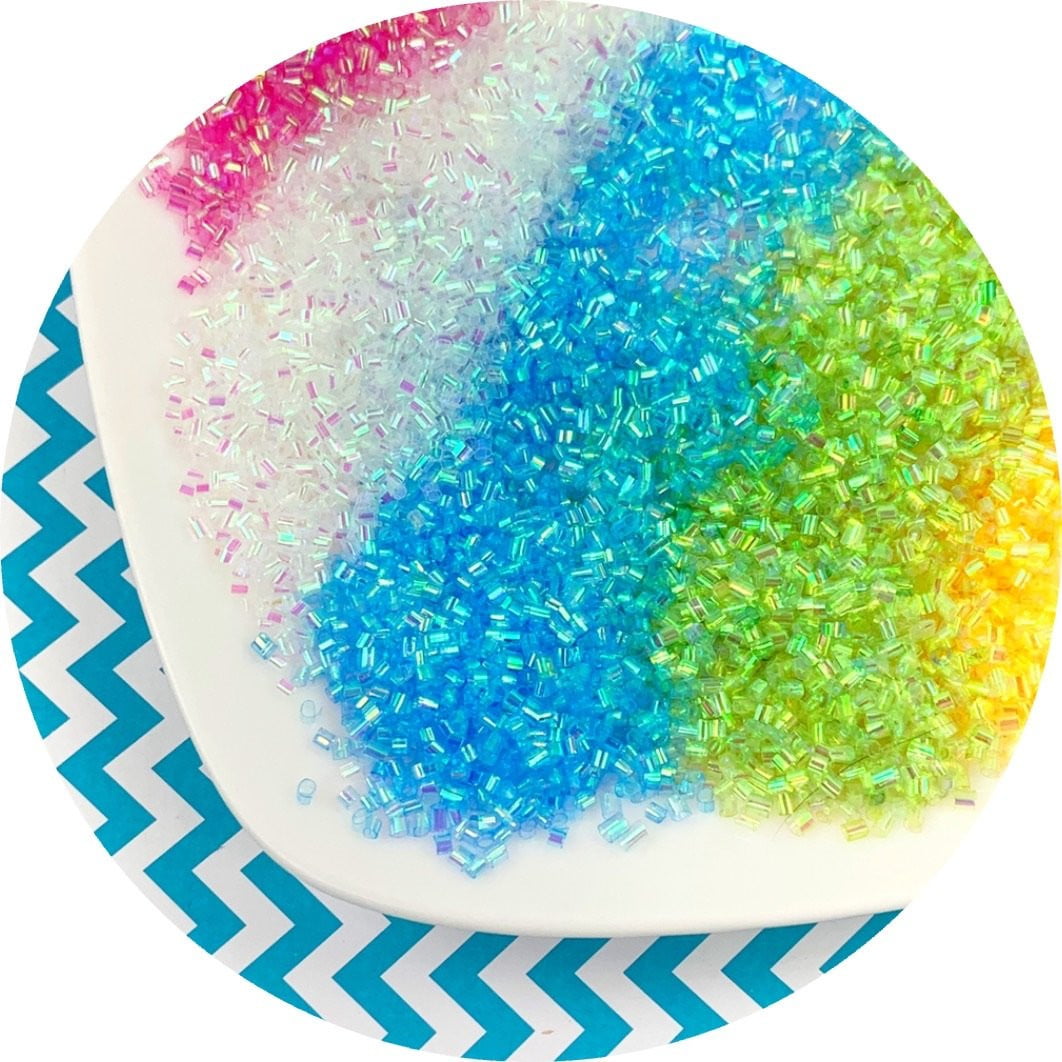 Iridescent Bingsu Beads - 7 colors (2 new!) - Fimo Slices - Dope Slimes LLC - Dope Slimes LLC