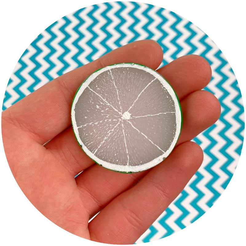 Jumbo Lime Charm - Fimo Slices - Dope Slimes LLC - Dope Slimes LLC