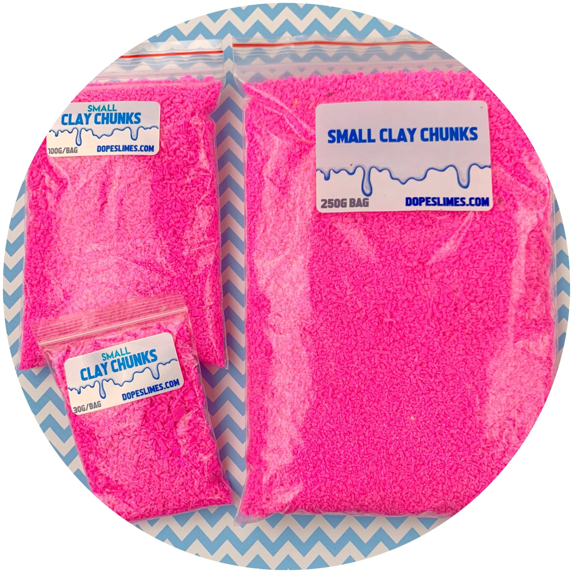 Hot Pink Chunk Sprinkles - Fimo Slices - Dope Slimes LLC - Dope Slimes LLC