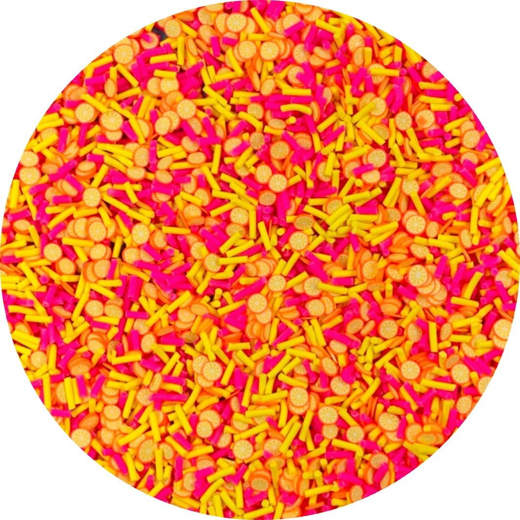 Sunset Lemonade Sprinkle Mix - Fimo Slices - Dope Slimes LLC - Dope Slimes LLC