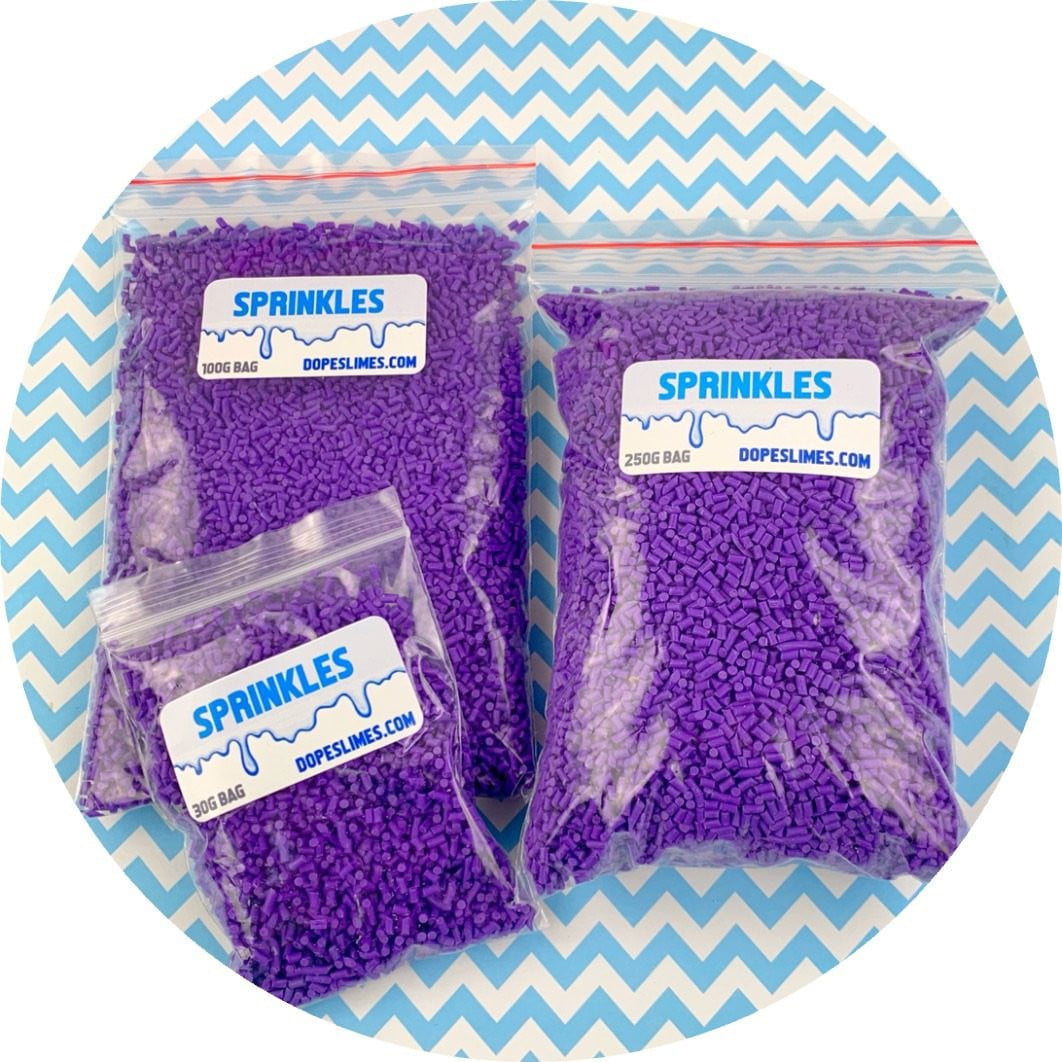 Purple Sprinkles - Shop Slime Supplies - Dope Slimes