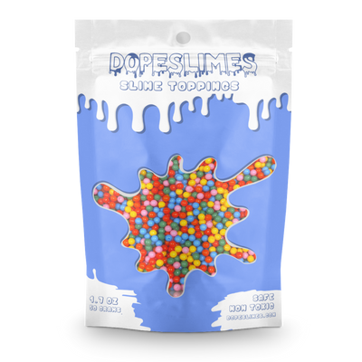 Rainbow Pearl Boba Sprinkles - Shop Slime Toppings - Dope Slimes