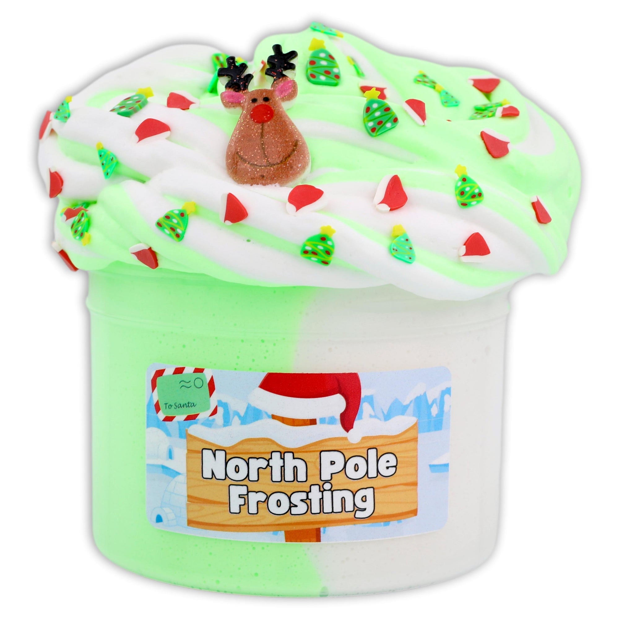 North Pole Frosting Butter Slime - Shop Christmas Slimes - DopeSlime
