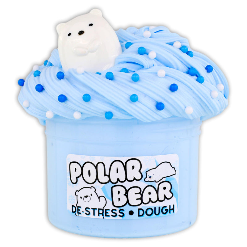 Polar Bear De-Stress Dough Slime - Shop Christmas Slimes - Dope Slime