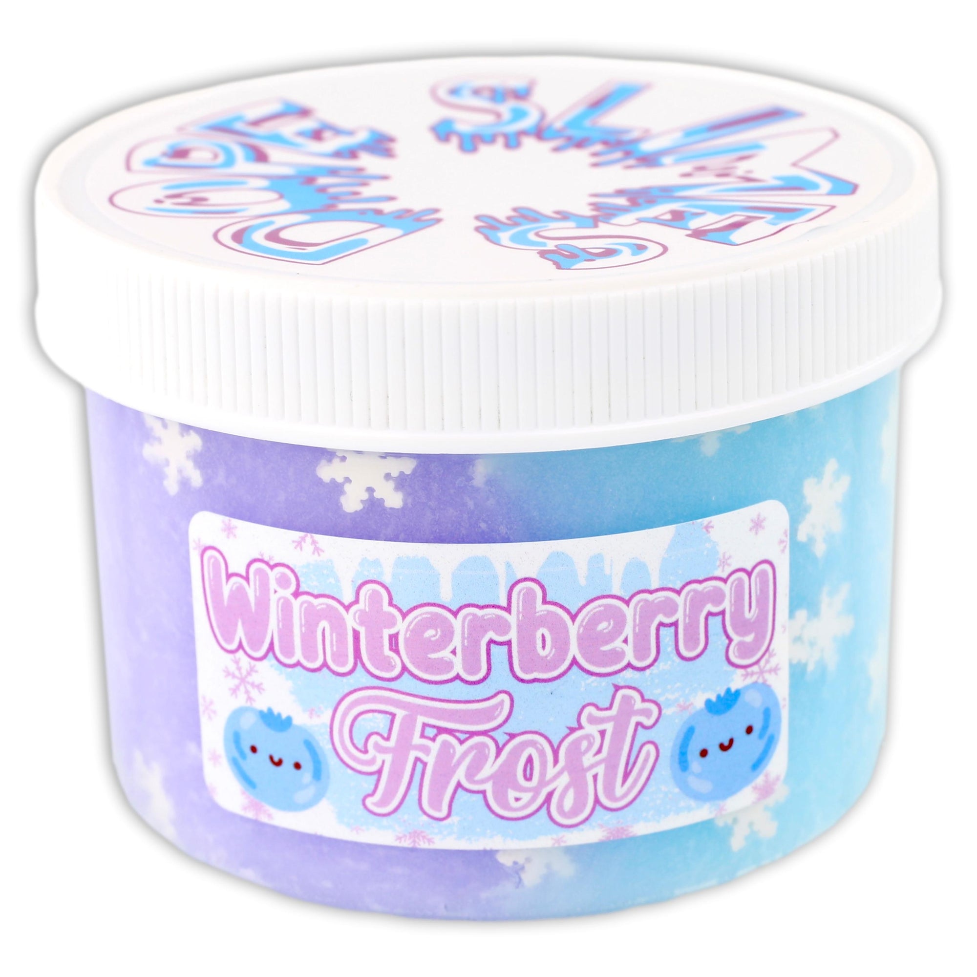 Experience a winter wonderland with Winterberry Frost! This gorgeous icee slime combines pastel blue and purple colors, snowflake fimos, and a charming blueberry on top. The scent of frosted berries will transport you to a dreamy world. Get ready to play with this dreamy slime!