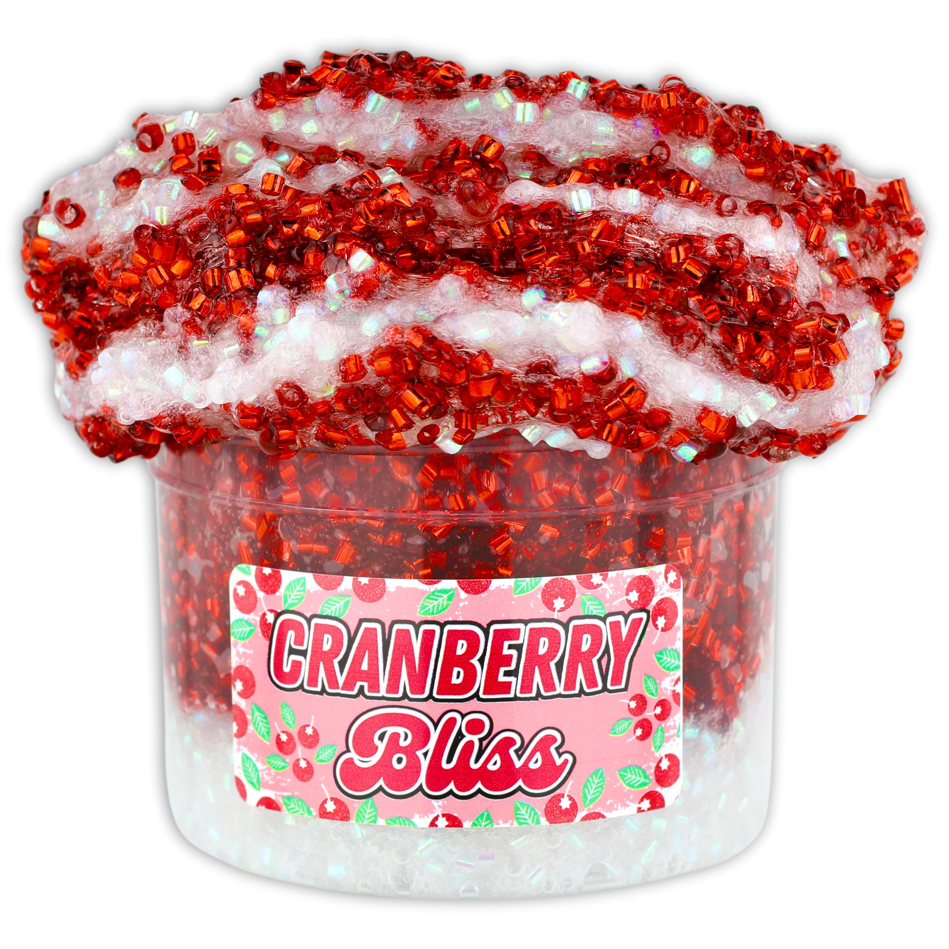 Get blissfully lost in a world of cranberries with our Cranberry Bliss bingsu bead slime! With its super crunchy texture and white and red layers that mix together, it's the perfect sensory experience. Plus, the sweet cranberry scent will transport you to a cranberry paradise. A must-try for any slime lover!