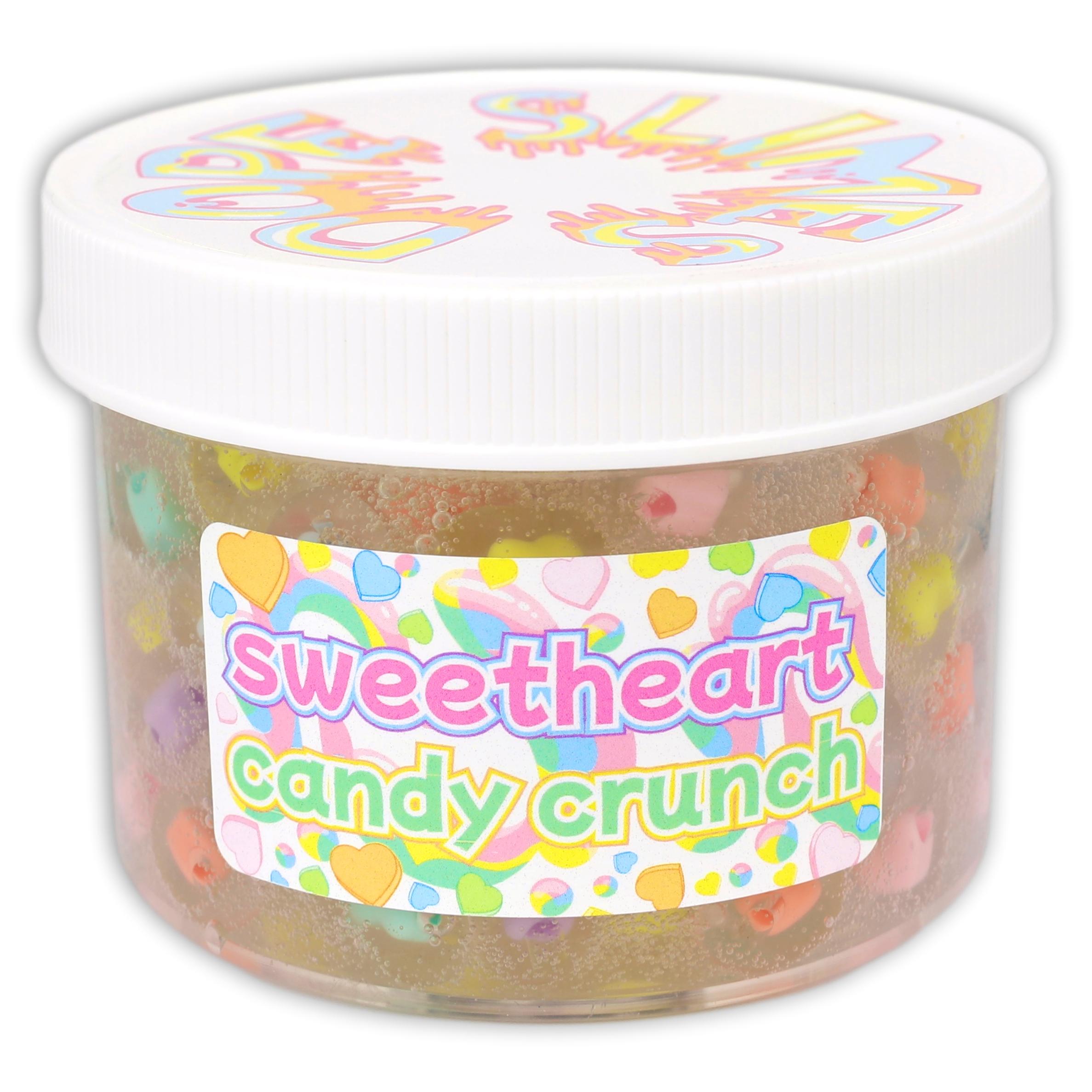 Sweetheart Candy Crunch Clear Frog-Spawn Slime -Shop Valentines Slime 