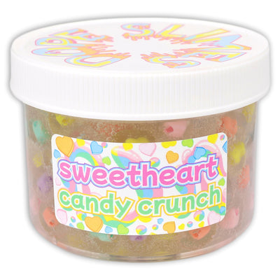 Sweetheart Candy Crunch Clear Frog-Spawn Slime -Shop Valentines Slime