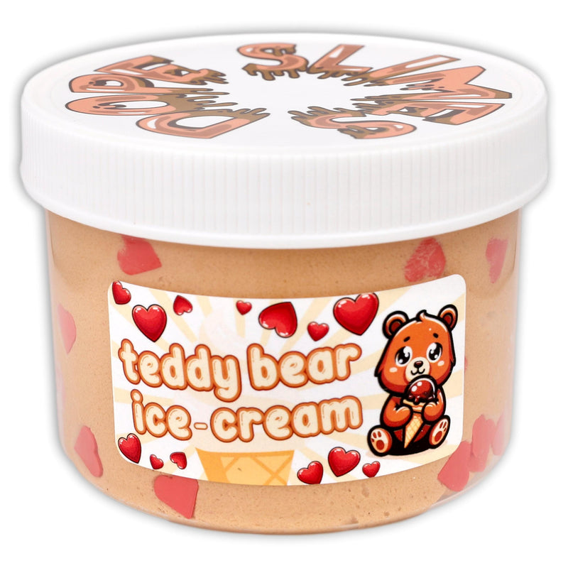Teddy Bear Ice-Cream Slime - Shop Valentines Slime - Dope Slimes