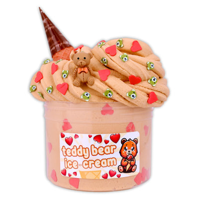 Teddy Bear Ice-Cream Slime - Shop Valentines Slime - Dope Slimes