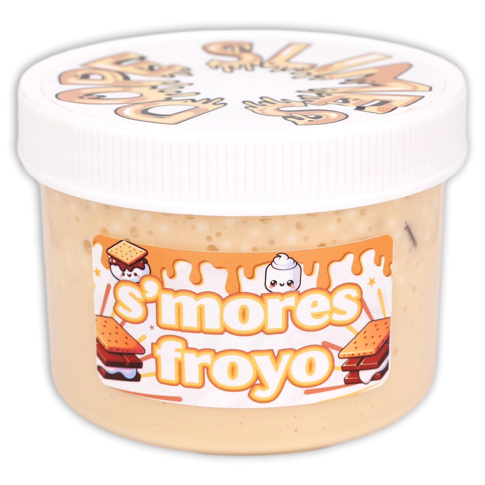 S'mores Froyo Floam Beaded Slime - Shop Slime - Dope Slimes